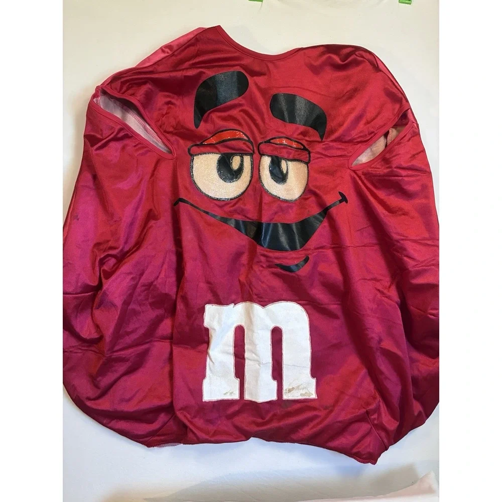 Vintage Red M & M's Halloween Costume Rubies 90s Nostalgia Adult READ INFO